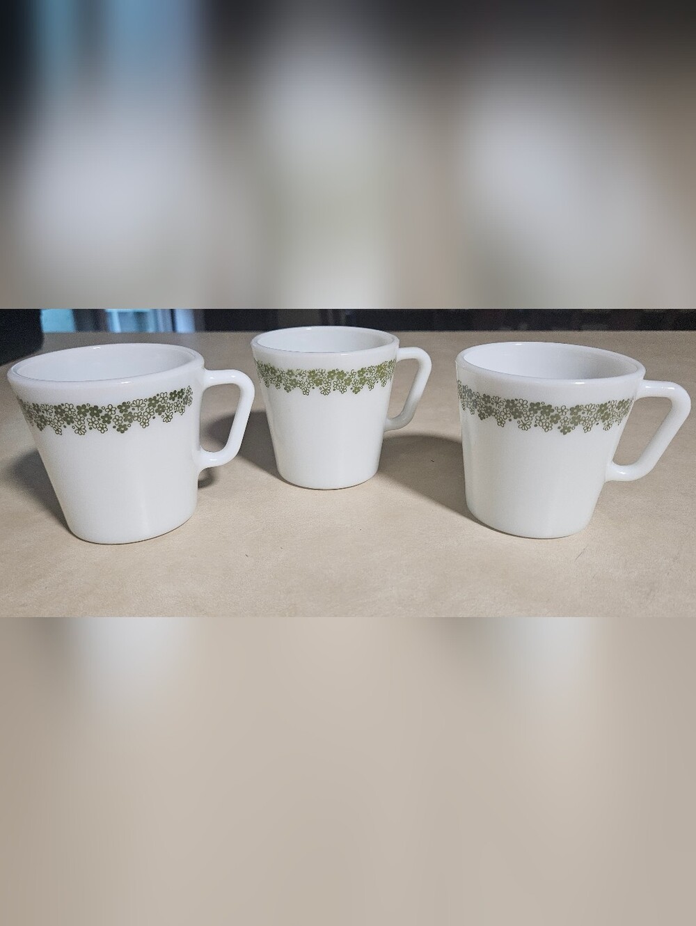 Vintage Pyrex Spring Blossom Mugs Set Of 3